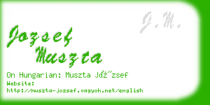 jozsef muszta business card